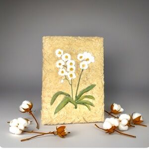 Shabby chic floral wall decor 4.5x6.3”